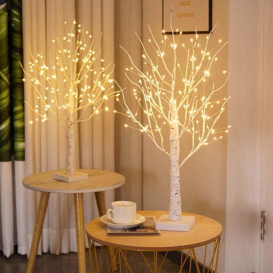 60CM LED Twig Birch Table Tree Light up Branch Lights Desktop Dinner Lamp Warm